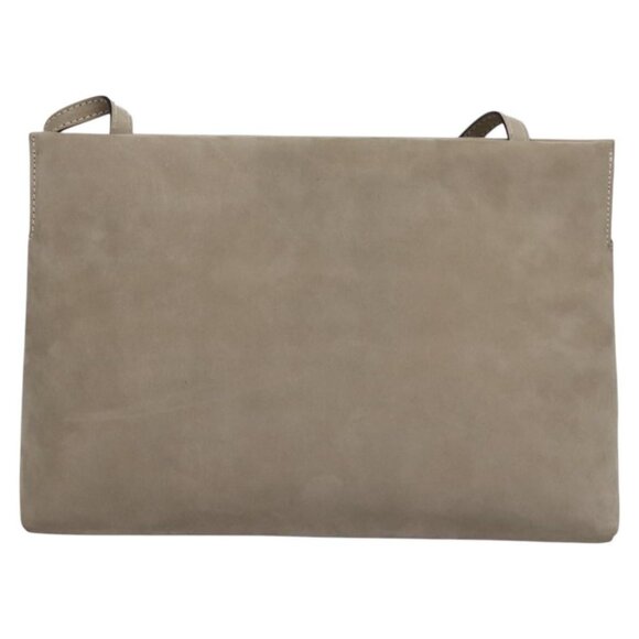 Salvatore Ferragamo Vala Shoulder Bag Suede Beige Auth - Picture 3 of 15